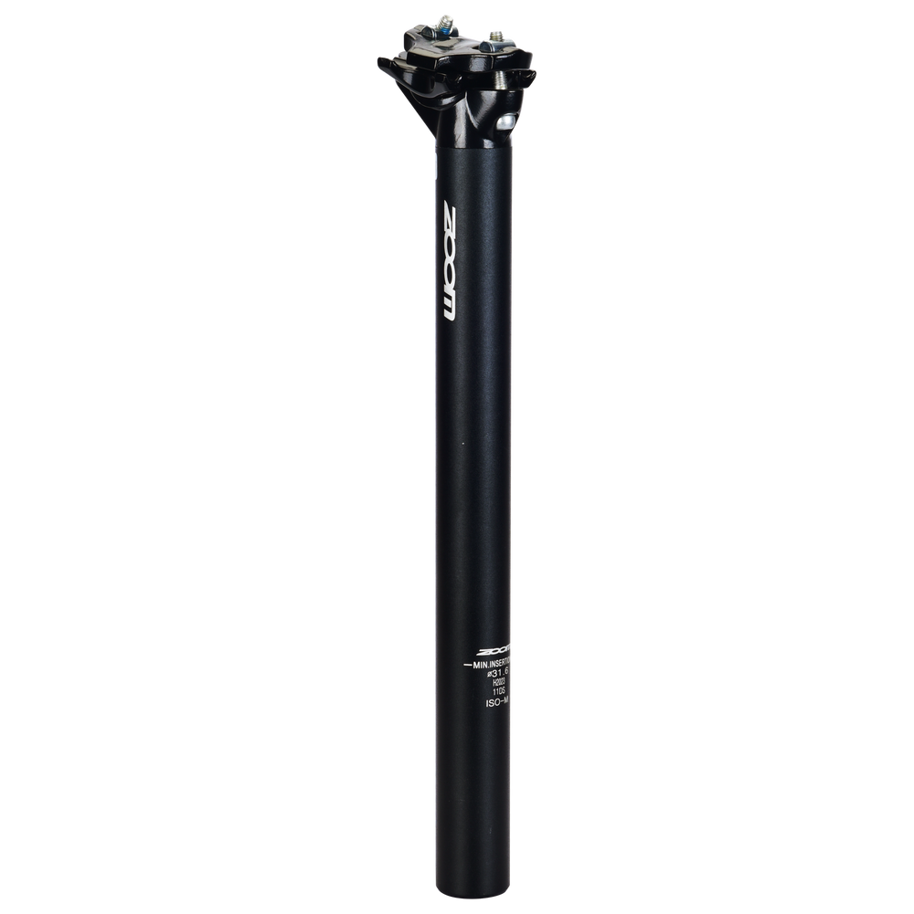 Hulzebos cycle parts b.v. zoom zadelpen 30.9 vast atb 2-bouten 350 mm zwart