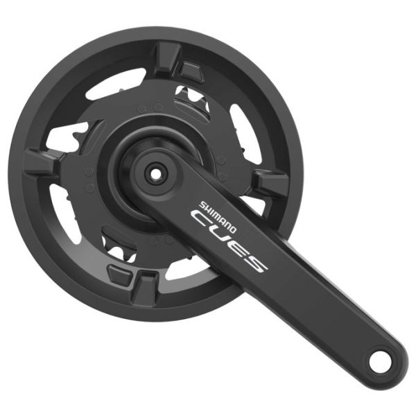 Shimano cues fc-u4000-2 square crankset w chain guard