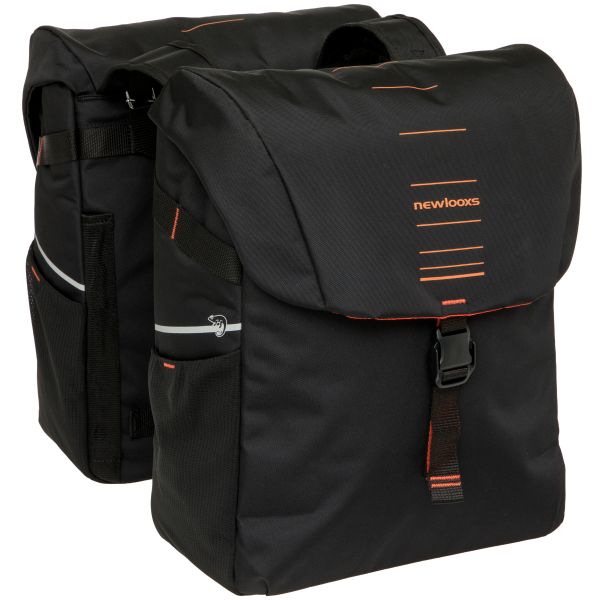 Newlooxs tas new looxs vigo dubbel | zwart oranje | 40l