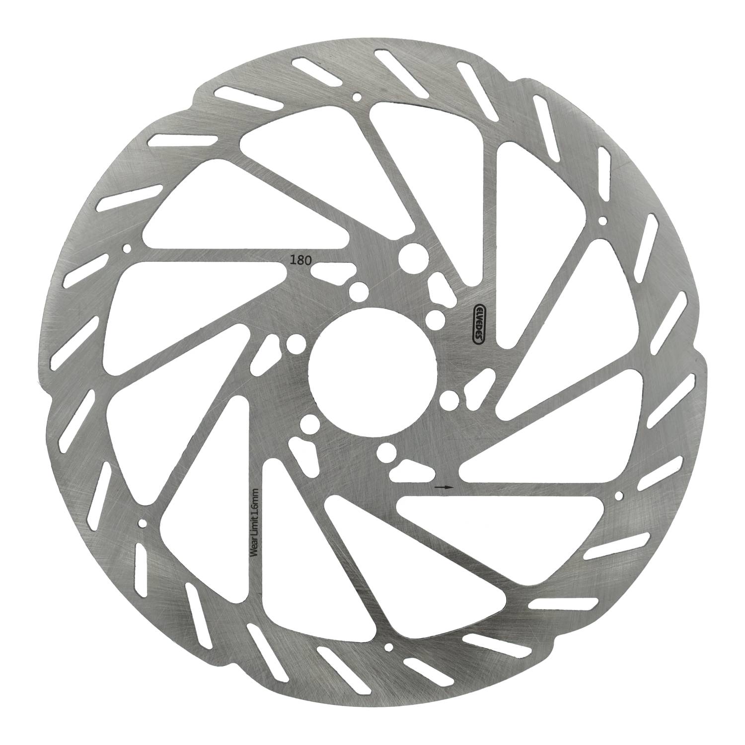 Elvedes Cable Systems BV stainless steel brake rotor 6-bolt 180mm with sensor magnet