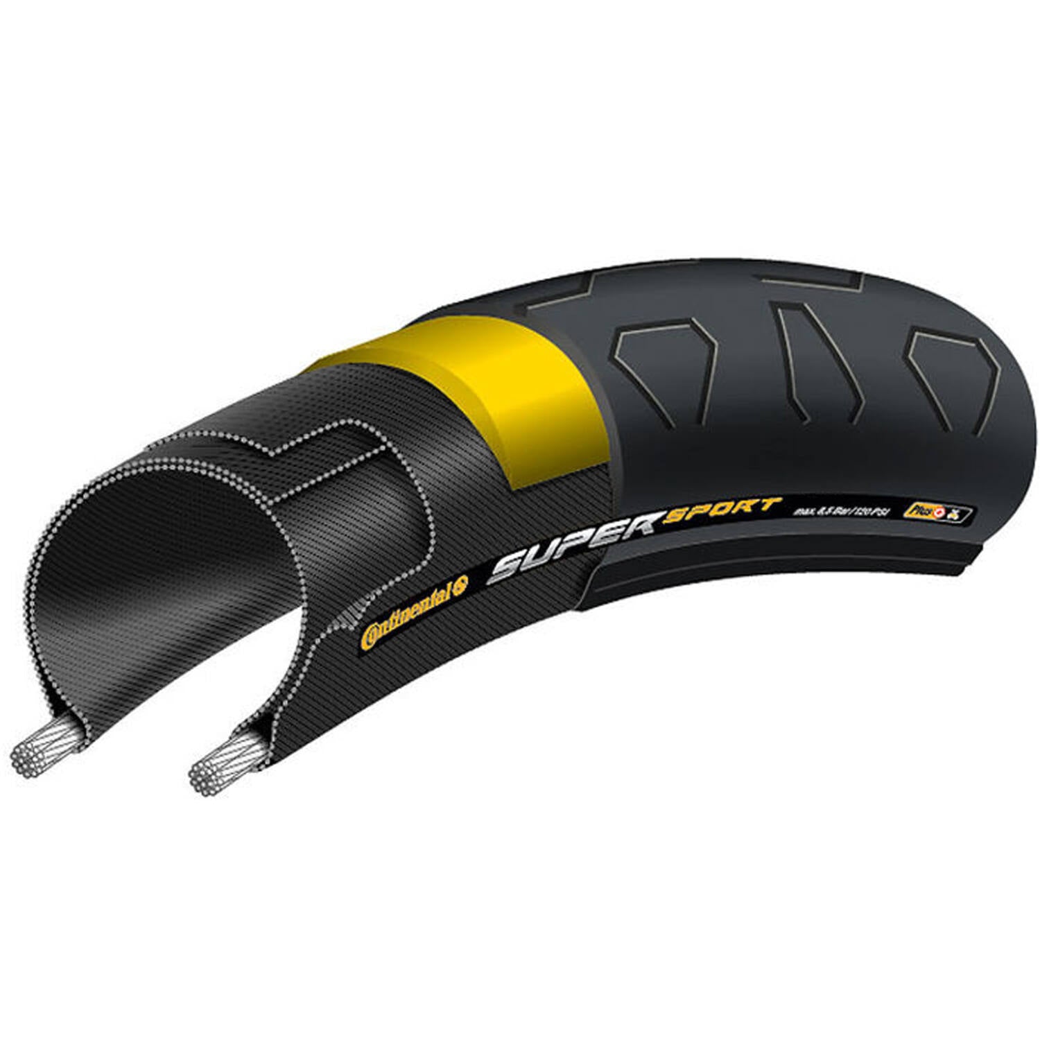Pneu Continental SuperSport Plus 28 x 0,90 23-622 - noir