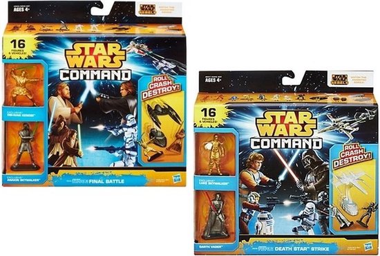Hasbro star wars command final battle set met 16 figuurtjes