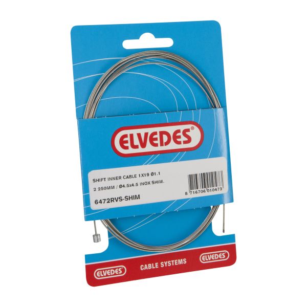 versnellingsbinnenkabel Shimano 2,25 m 1,1 mm 6472 zilver