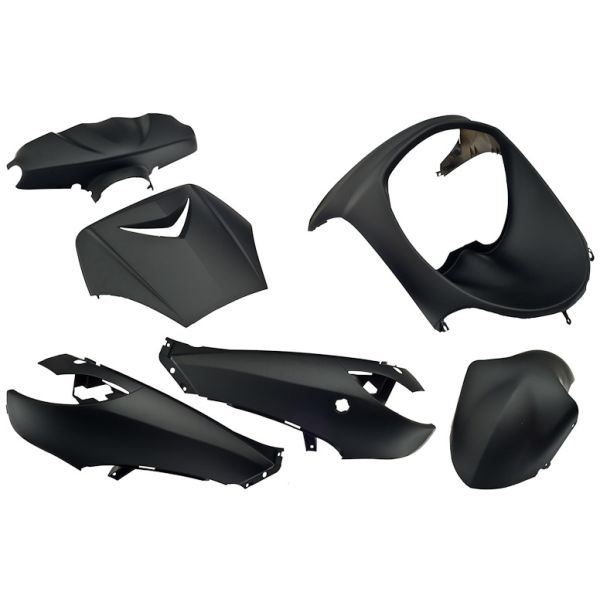 Edge panel set 6-piece for Peugeot Vivacity up to year of manufacture 2008 - matte black