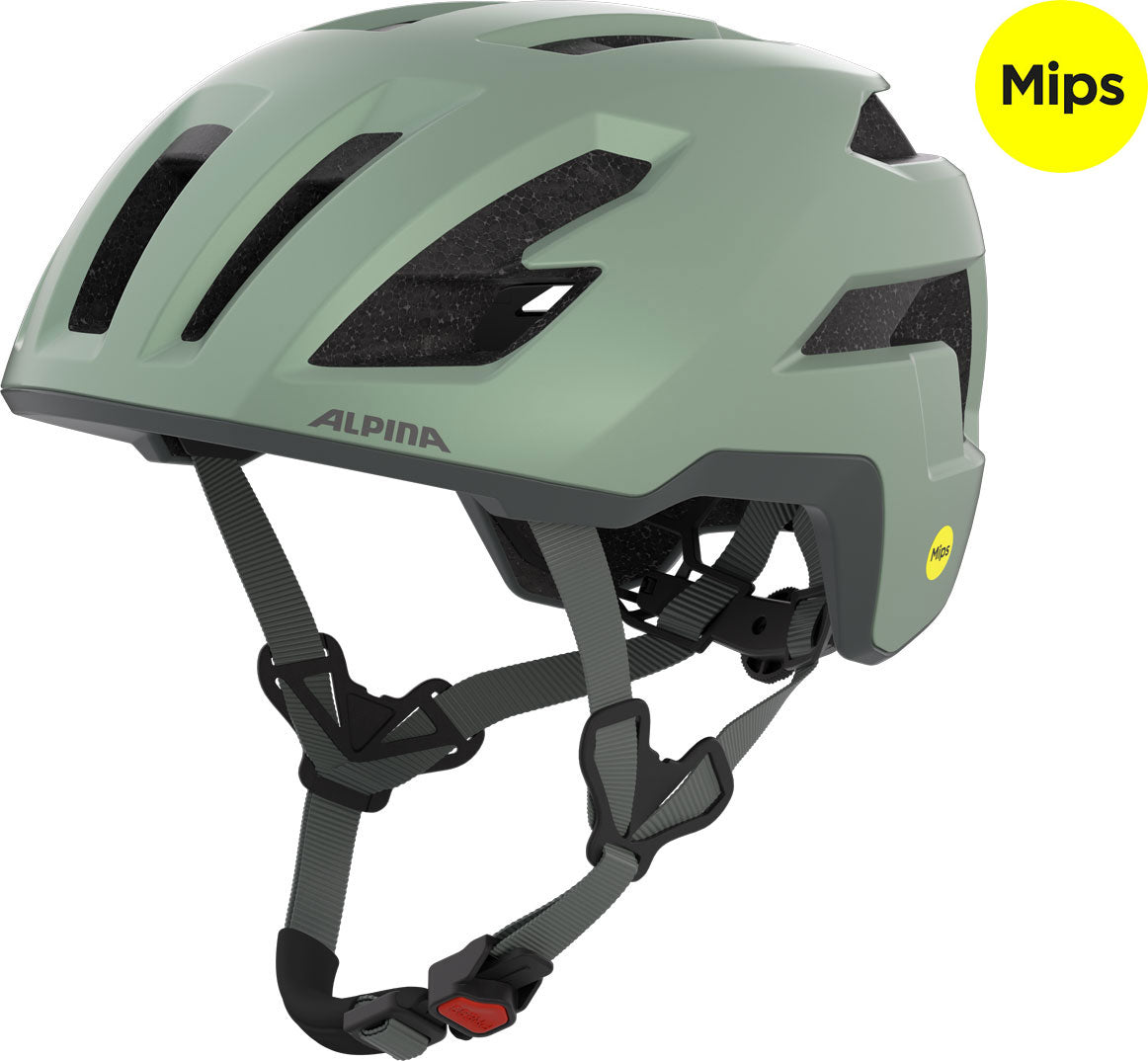 Olympic sportswear alpina sports tour helm taunus gravel mips 55-59 mat groen