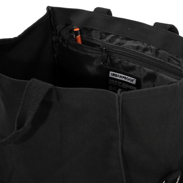 Dutchperfect urbanproof draagtas city tote recycled 22l zwart