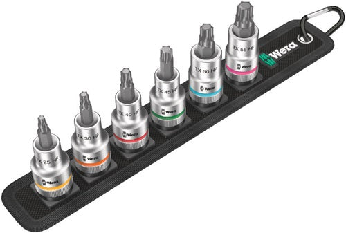 Wera belt c 3 zyklop doppenset, 1 2 dopsleutel (zwart, 6-delig, met vasthoudfunctie)