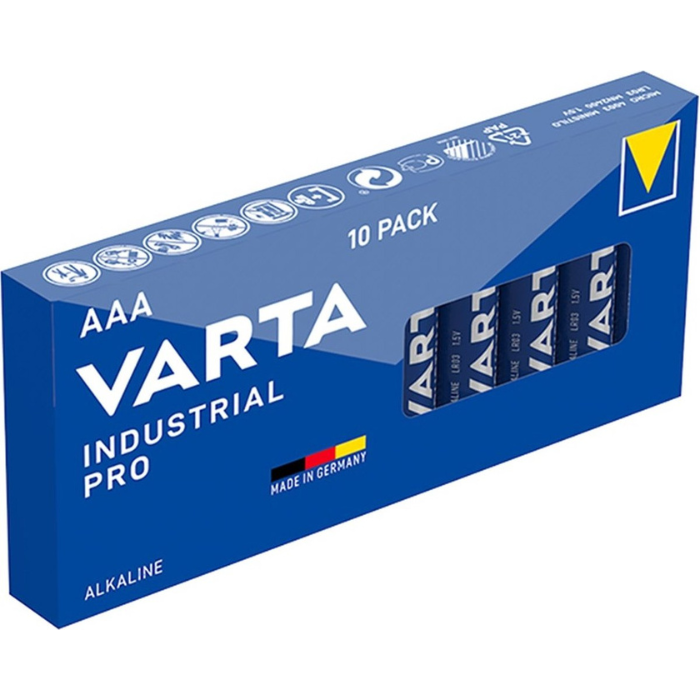 Varta industrial pro aaa lr03 mini penlite per 10 stuks in doos