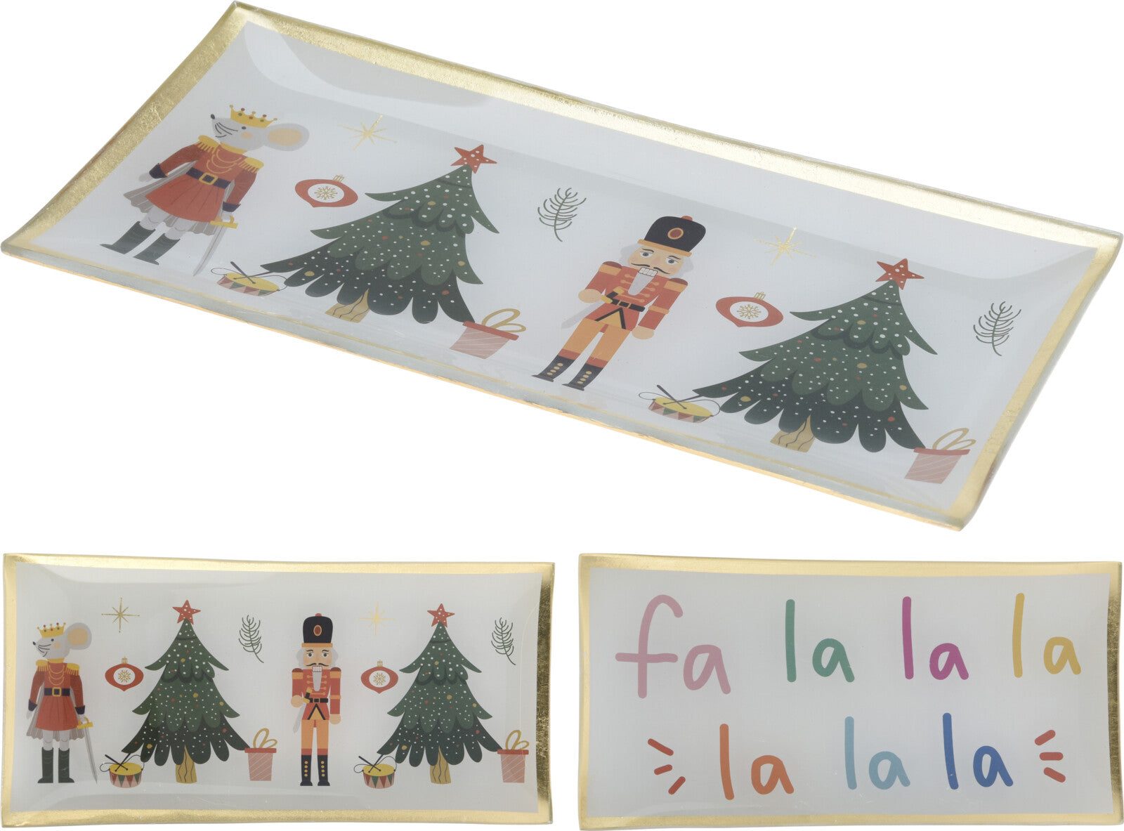 Home styling bordje kerst glas 10x21cm met tekst