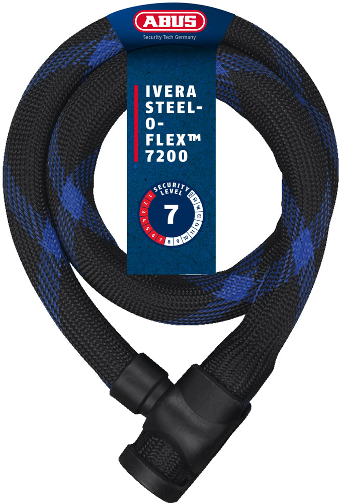 Abus Ivera Steel-O-Flex 7200 85 Zwart - 85cm - Fietsslot
