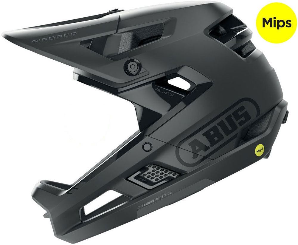 Abus Helm AirDrop MIPS fluweel Zwart L-XL 58-62cm