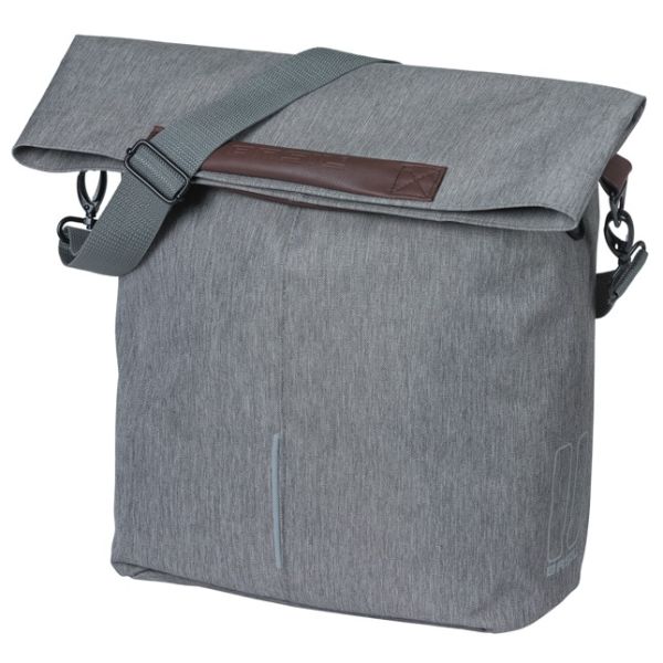 Basil fietsshopper city mik hooks 14-16l 13 x 29 x 31 cm - grijs