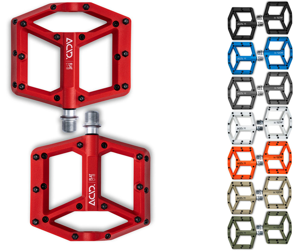 Acid flat c1-ib platform pedals | grey
