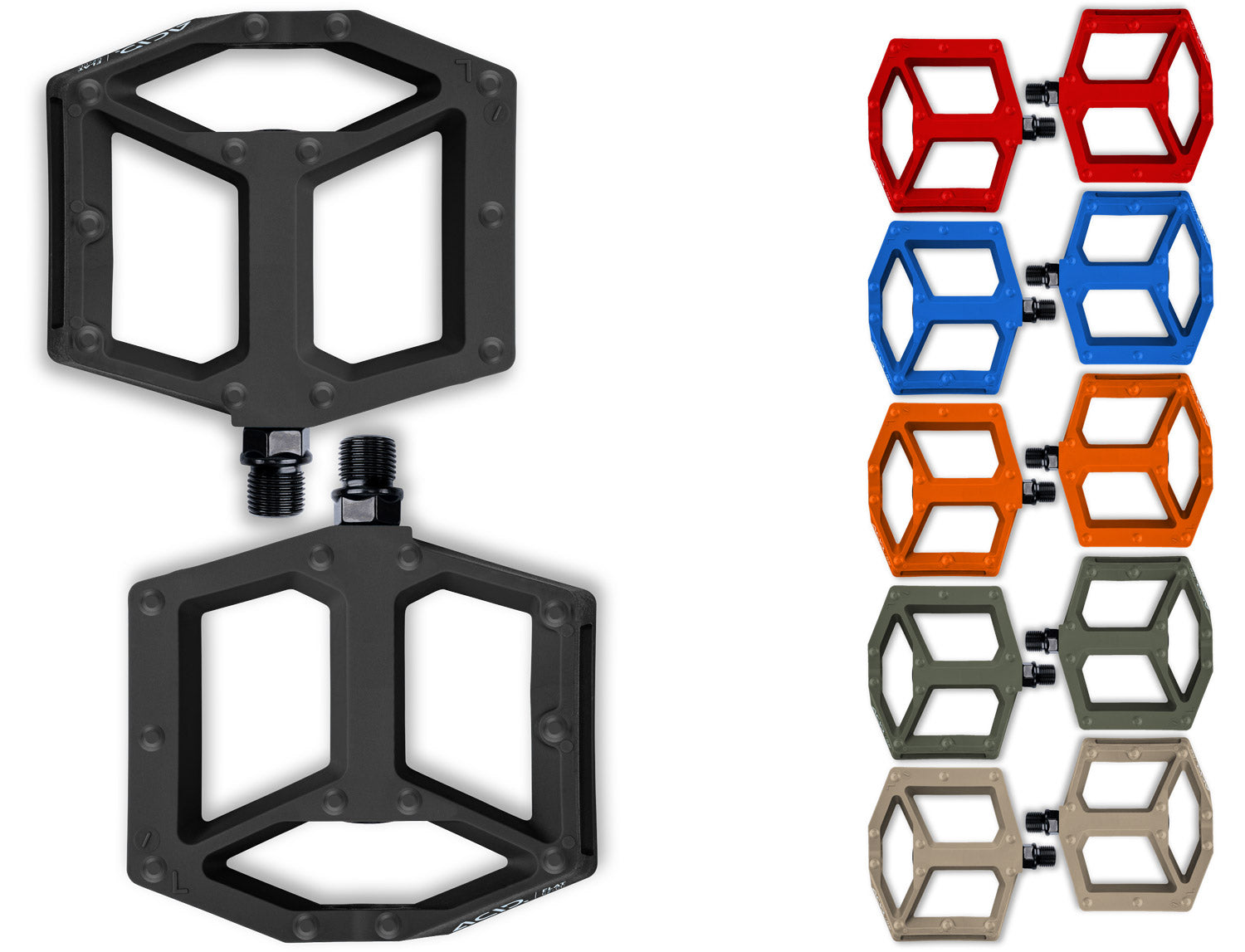 Acid flat c2-zp r platform pedals