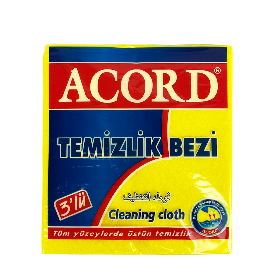 Acord poetsdoek 35x38cm 3 stuks
