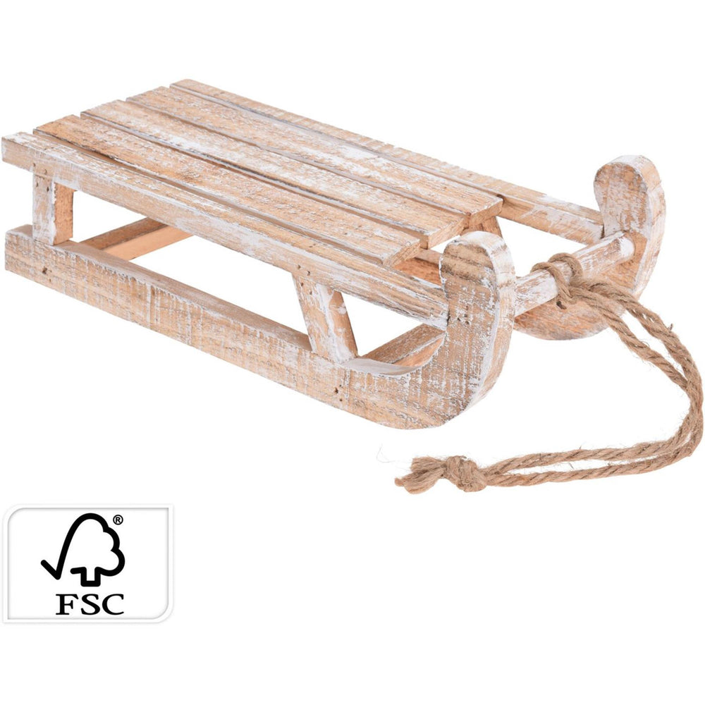 Home styling slee hout 30cm white washed