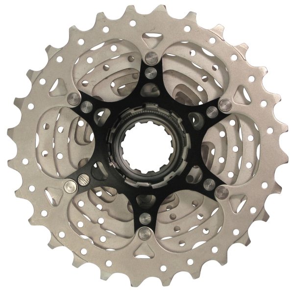 SunRace cassette 10 versnellingen 11-28t. csrs0 zilver alu spider