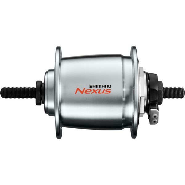 Shimano dynamo naaf dh-c6000-1r 36 gaats 6v 1,5 watt voor rollerbrake - zilver