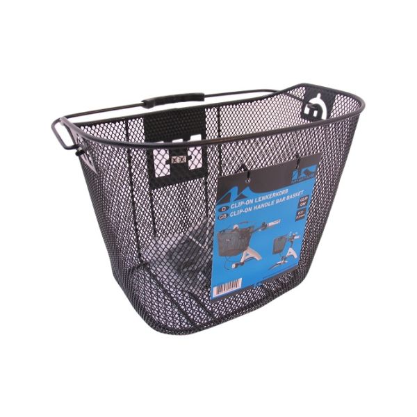 Panier de guidon M-Wave avec support Clip-on amovible - noir