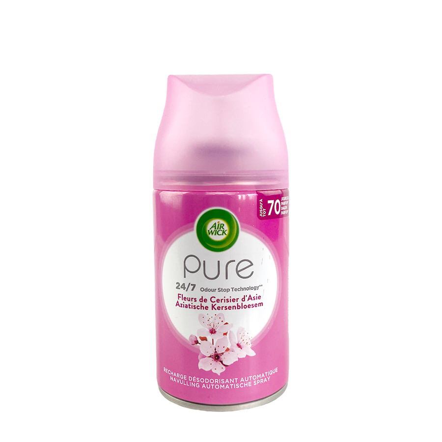 Air wick luchtverfrisser freshmatic pure aziatische kersenbloesem navulling 250ml