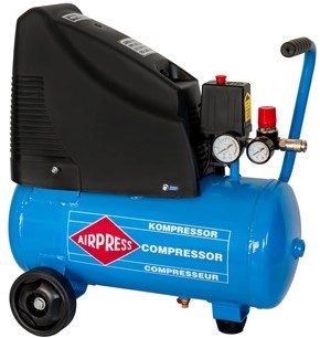 Airpress olievrije compressor hlo 215-25 8 bar 1.5 pk 1.1 kw 120 l min 24 l