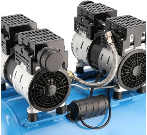 Airpress lmo 50-270 | stille olievrije compressor | 8 bar 2 pk 1.5 kw | 185 l min | 50 l - 36504