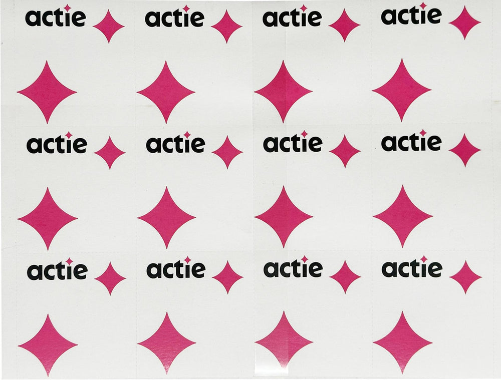 Z1 allesz a7 sjabloon prijskaarten “actie†50 vel