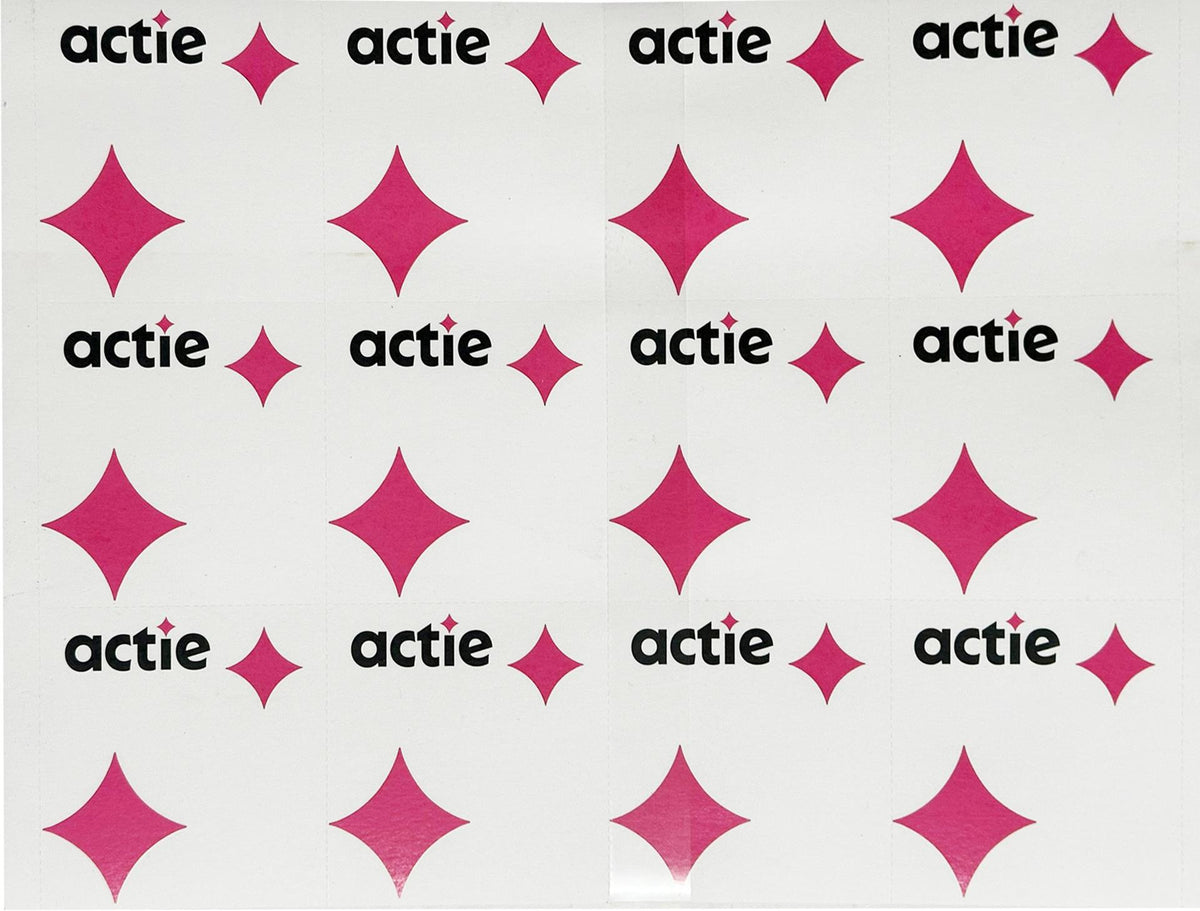 Z1 allesz a7 sjabloon prijskaarten “actie†50 vel