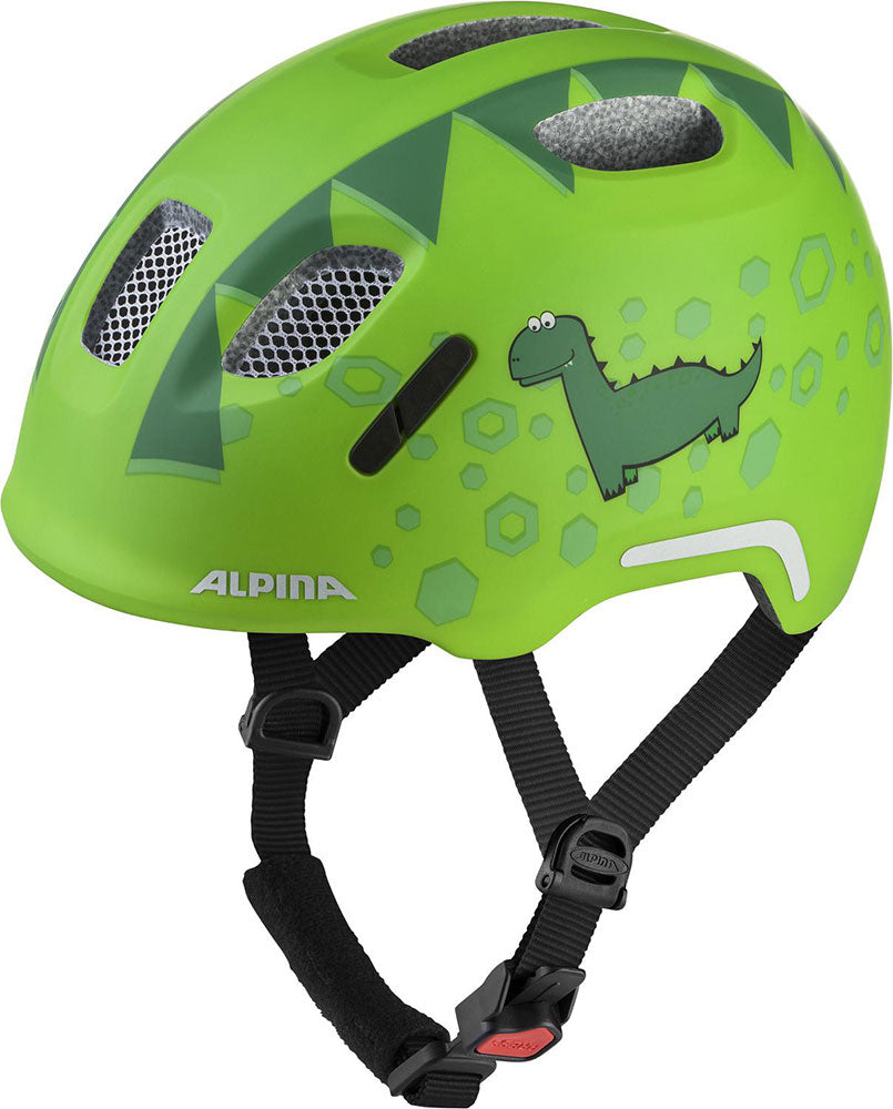 Alpina sports kinderhelm ximo 2 flash green dino 49-54 mat