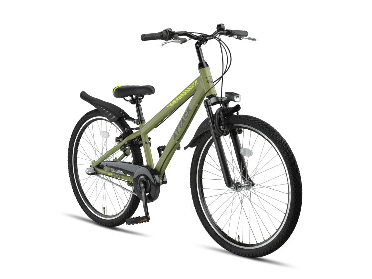 Altec attack mtb 26 inch jongens 3v v-brakes legergroen
