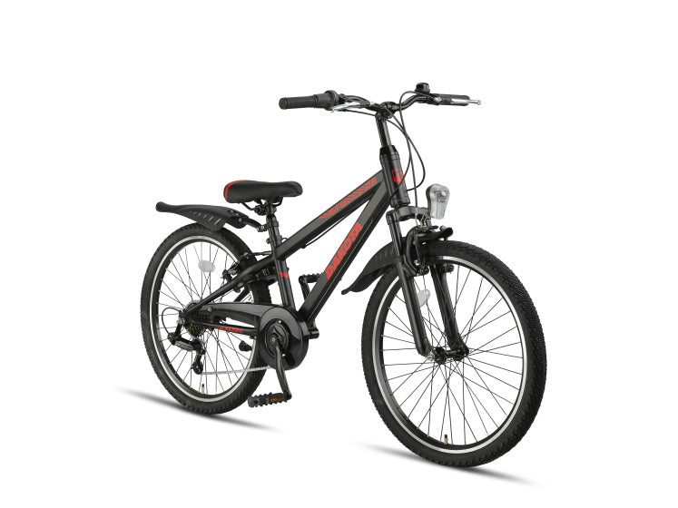 Altec dakota mtb 24 inch jongens 7v v-brakes zwart