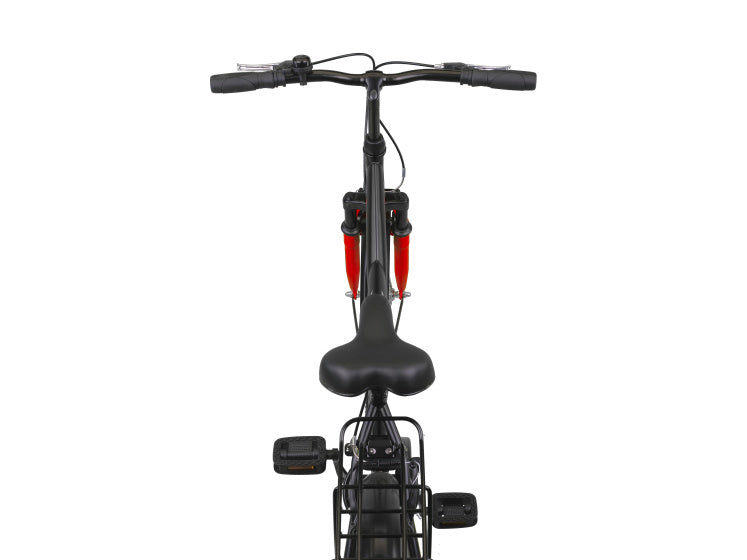 Altec hero 24 inch jongens v-brakes zwart rood