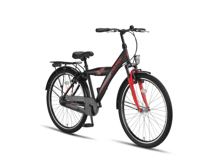 Altec hero 26 inch jongens v-brakes zwart rood