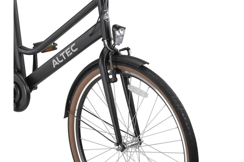 Altec Manta 28 pouces Vélo Femme N-3 55cm Noir Mat