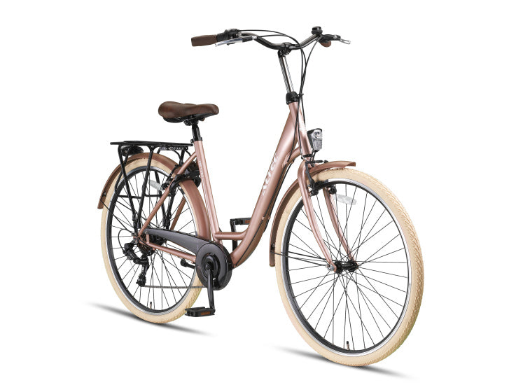Altec metro 28 inch 52 cm dames 7v v-brakes zalmroze