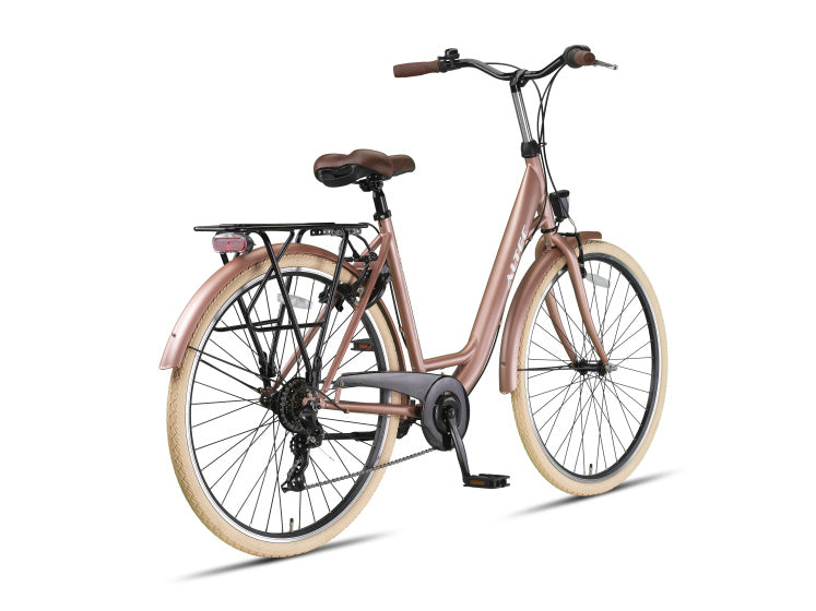 Altec metro 28 inch 52 cm dames 7v v-brakes zalmroze