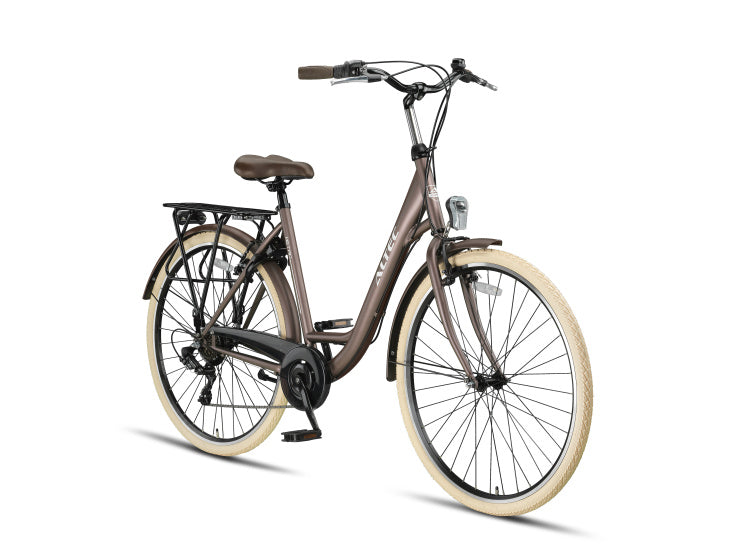 Altec metro 28 inch 52 cm dames 7v v-brakes terracotta