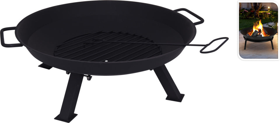 Vuurschaal op 4 Poten Metaal Ø56 x h22 cm