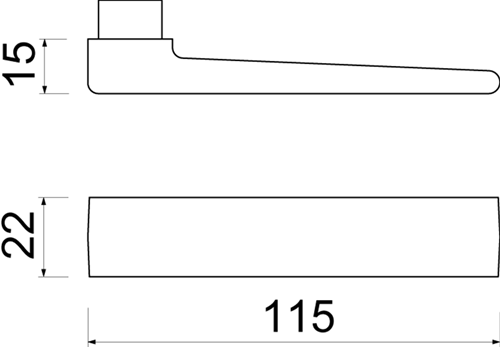 Ami deurkruk 353 stiftdeel f1 332 gatdeel m6 deurdikte 53 57 - 104454