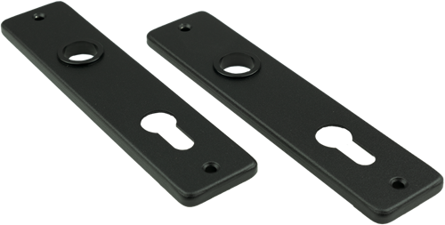 Ami kortschild 180 41 rh profielcilinder 72 zwart 9005 str - 739116