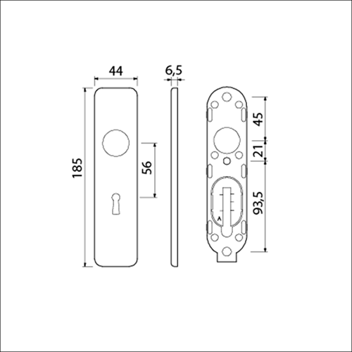 Ami kortschild 185 44 sl 56 klik f-1 - 210302