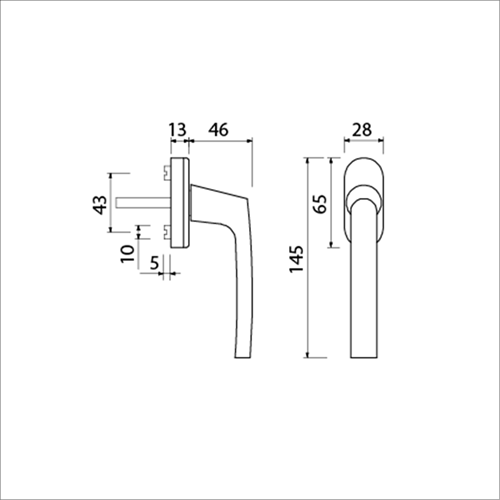 Ami raamgreep 810 7x32 ovaal f1 - 425511