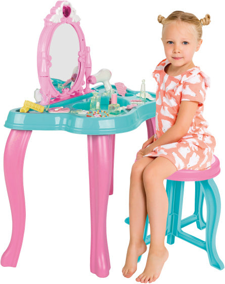 Magic make-up tafel licht- en geluidseffecten roze