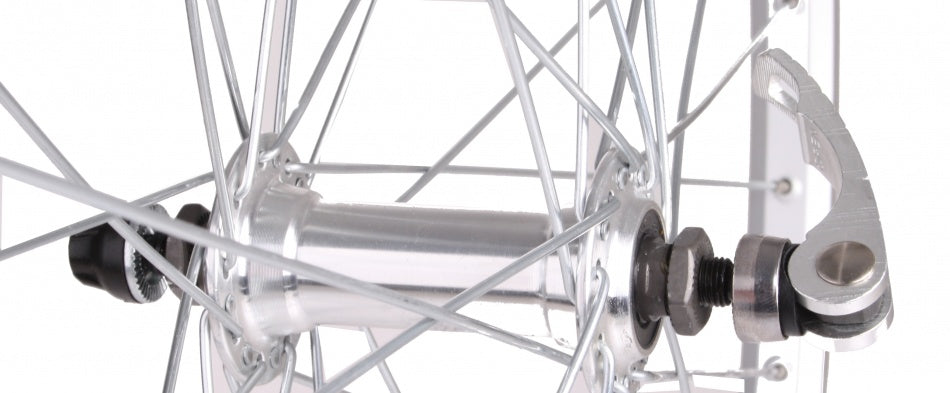 Roue avant 28x1 5 8x1 3 8. Jante aluminium, argent. plaque tournante de l'échec