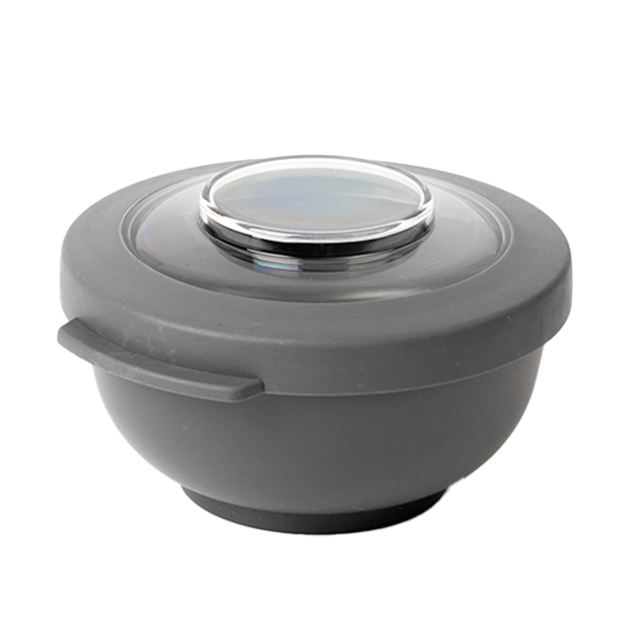 Amuse life snack bowl met deksel grijs 200ml