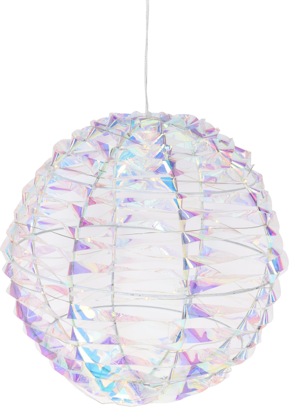 Home styling bal 25cm 40 led shiny rainbow