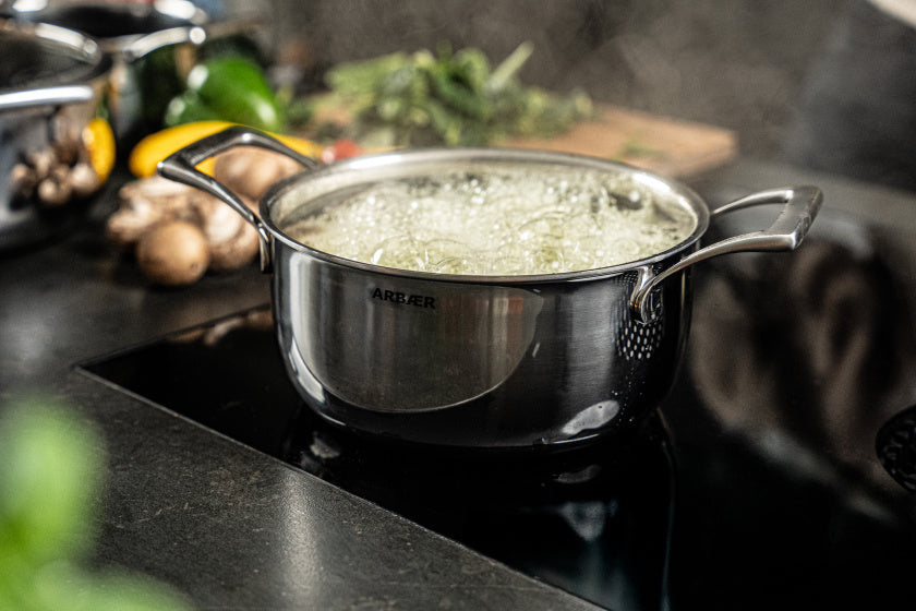 9-delige Pannenset Inductie met Honingraat Anti-aanbaklaag