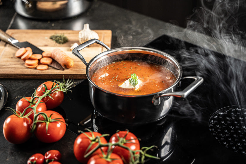 9-delige Pannenset Inductie met Honingraat Anti-aanbaklaag