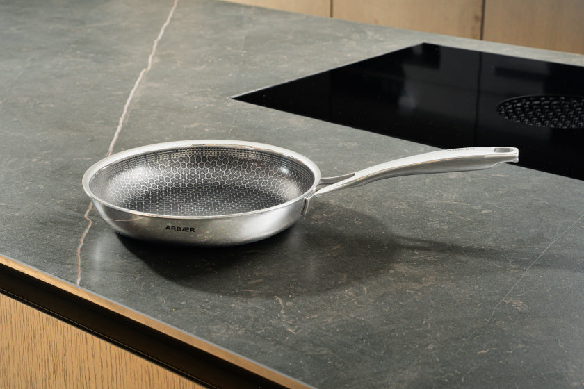 Koekenpan Inductie Ø 24 cm met Honingraat Anti-aanbaklaag