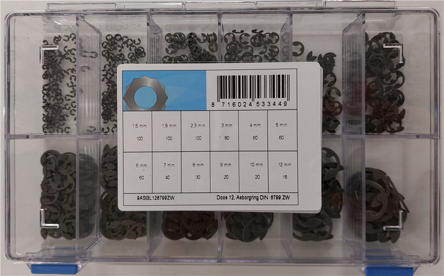 Assortiment asborgringen d6799 zwart